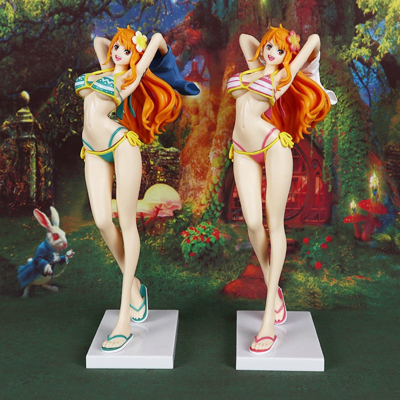 海贼王手办 泳装娜美站姿摆件  泳装比基尼美少女手办 动漫周边