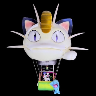 动漫二次元周边场景桌面摆件雕像气球喵喵武藏小次郎果然翁GK手办
