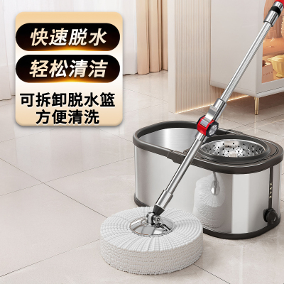 2025新款自拧水旋转拖把桶