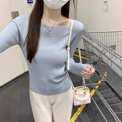 纯欲绝美打底衫女修身早