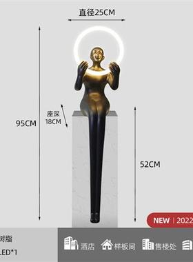 抽象吹泡泡玻璃钢卡通雕塑人物装饰样板房酒店橱窗大型落地摆件