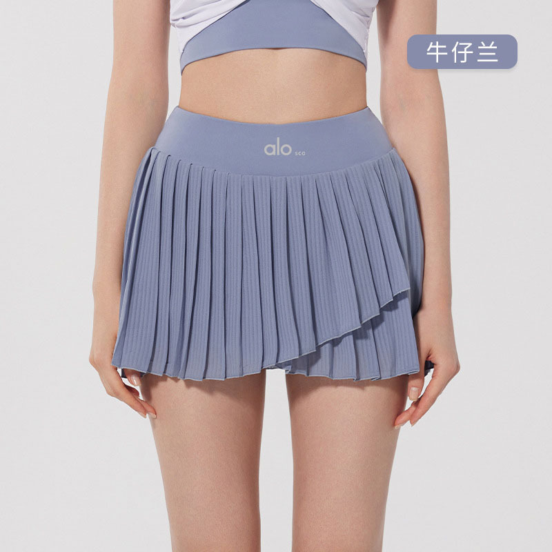 【奥莱现货】ALO SCO防走光百褶羽毛球运动短裙 跑步瑜伽透气网球