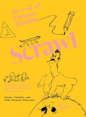 现货Scrawl: An A to Z of Famous Doodles涂鸦:从A到Z的著名涂鸦
