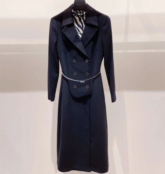 现货春秋新品2024奈蔻风衣显瘦长袖长款连衣裙XF04393W0