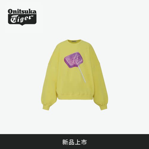 [新品]Onitsuka Tiger鬼塚虎 SWEAT TOP男女款圆领休闲亲子卫衣