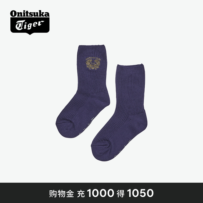 Onitsuka Tiger鬼塚虎KIDS SOCKS虎头潮流儿童袜子中筒袜