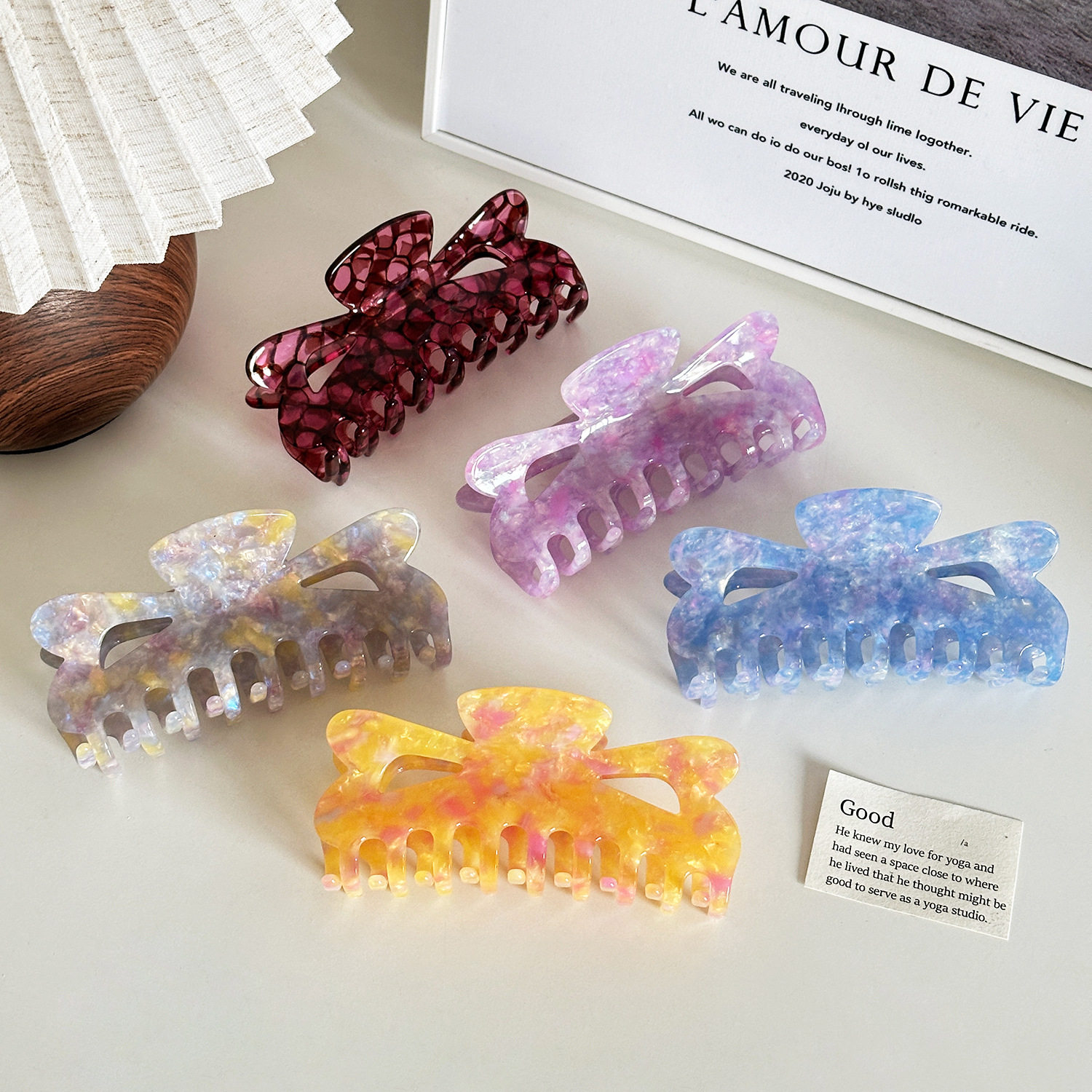 朵薇饰品神仙姐姐同款镂空爱心醋酸发夹百搭大号鲨鱼夹高级感抓夹,饰品/流行首饰/时尚饰品新,发饰,淘宝优惠券,粉丝福利购,淘宝优惠卷