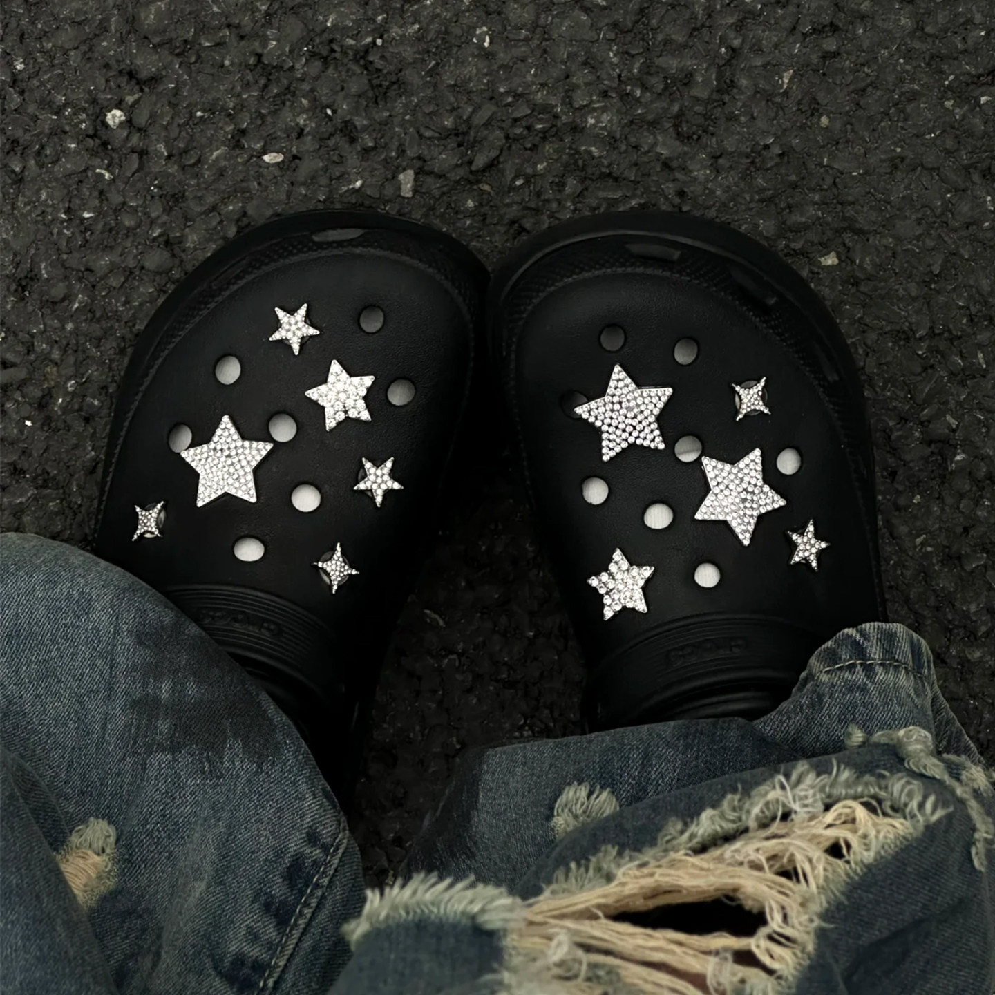 闪闪星辰适配玛丽珍crocs鞋扣