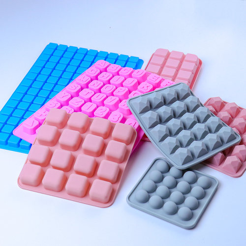 DIY香薰蜡烛爱心小方块冰格模具