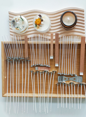 diy专用大豆蜡粗蜡芯 制作香薰蜡烛diy棉线带铁托灯芯木质蜡烛芯