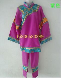 彩旦媒婆丑婆演出衣服戏剧服装戏曲老太婆服装老奶奶服装老旦服