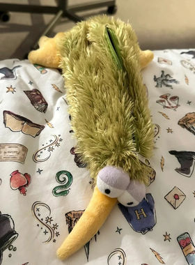 可爱奇异鸟笔袋新西兰国鸟KIWI鸟毛绒玩具公仔几维鸟笔袋文具袋