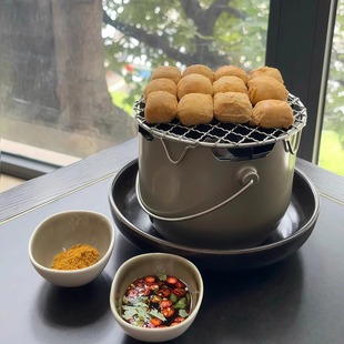 精品围炉煮茶烧烤炉不锈钢迷你小碳炉户外便携式 家用烧肉炭火炉