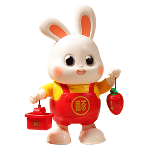 电动小福兔子婴儿玩具会跳舞儿童抬头训练玩偶公仔宝宝0一1岁新生