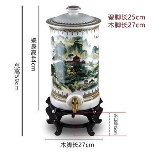 包邮 陶瓷净水器储水罐家用陶瓷水缸自来水过滤器麦饭石水桶饮水机