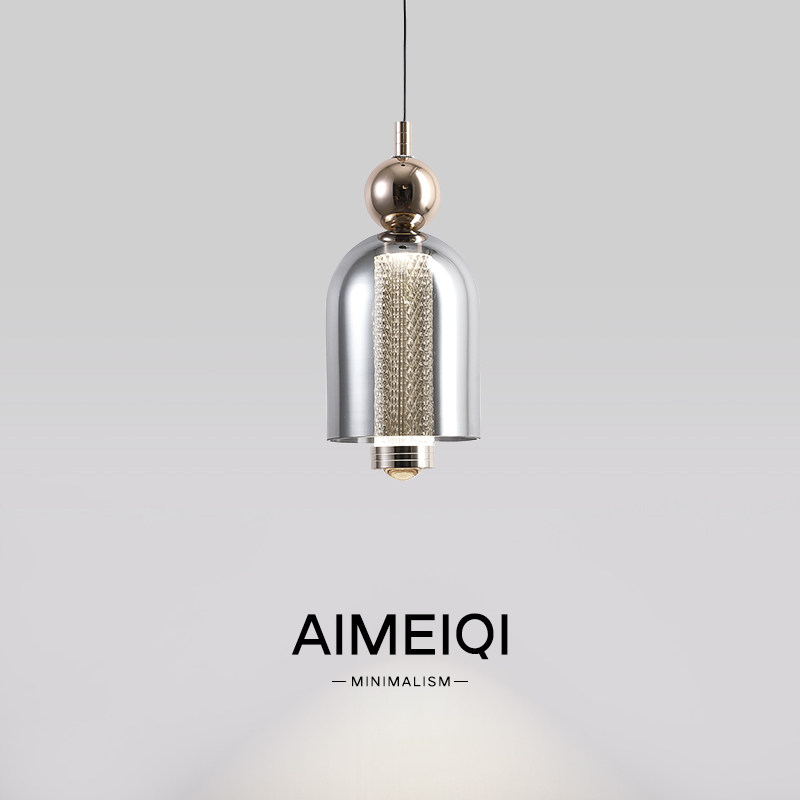 床头小吊灯意式极简艺术餐厅玄关现代简约卧室房间新款中山灯具