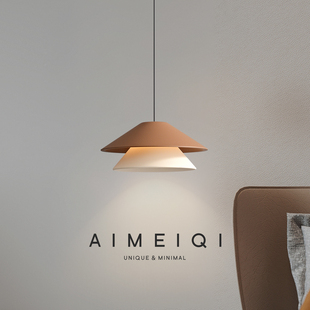 饰灯具新款 意式 极简卧室床头吊灯高级感玄关柜升降小吊灯背景墙装