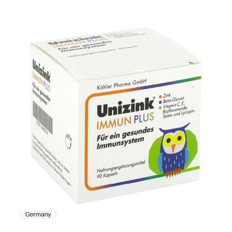 Unizink 补锌肠溶胶囊加强版90粒增强免疫系统功能 保健食品/膳食营养补充食品 综合功效保健食品 原图主图