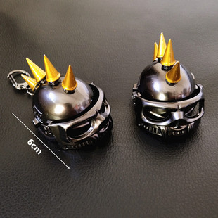 新款绝地吃鸡游戏周边大版带刺可打开三级头盔钥匙扣合金模型礼品