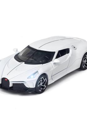 (散装)布加笛黑车合金车模1:32仿真跑车声光5开门wish热卖玩具