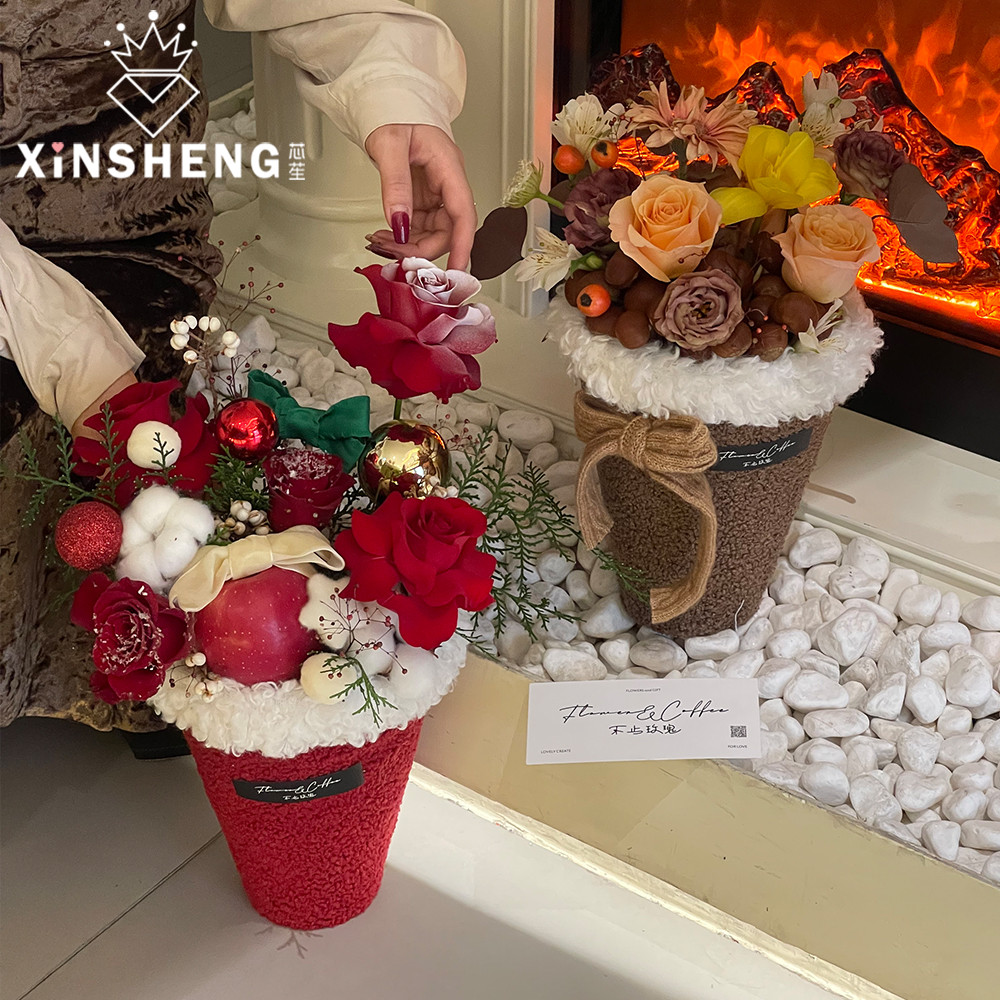 芯苼【秋冬爆款毛绒奶茶杯资材】