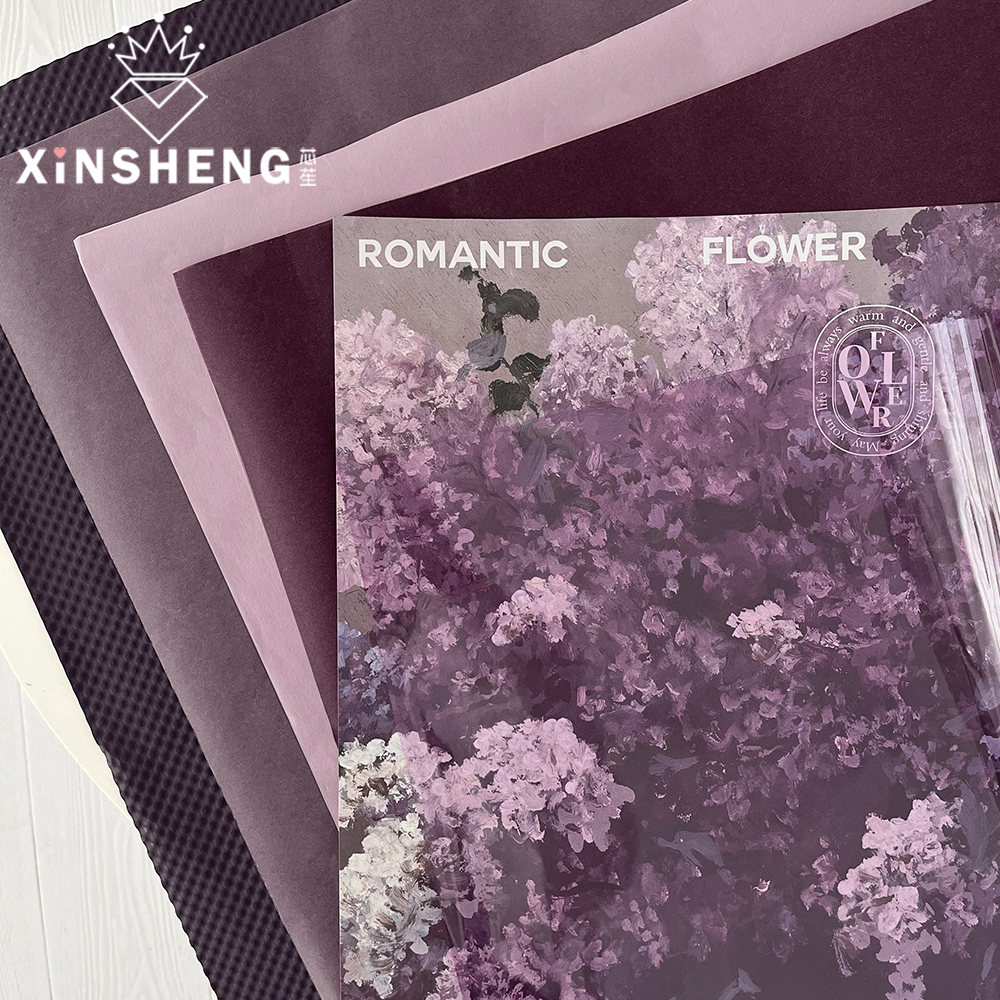 芯苼华色霓裳包装纸花艺资材