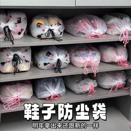 旅行便携防尘防潮抽绳鞋袋