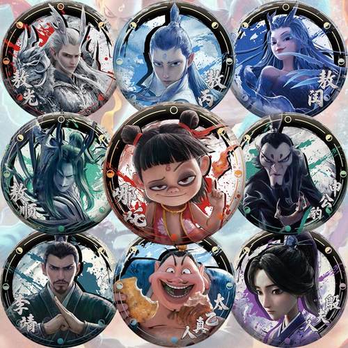 哪吒2周边勋章吧唧书包别针挂件