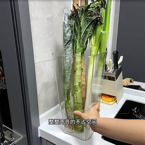 长条蔬菜加高收纳桶透明雨伞收纳