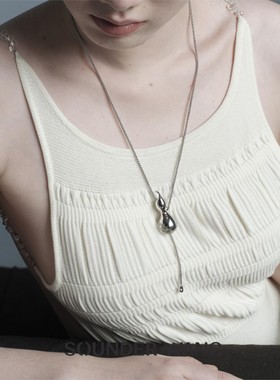 Sounderwang水晶碎银女项链