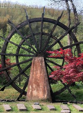 作户外大型96670踏翻车 亲子网红制脚互动道具民俗文化水车 园落