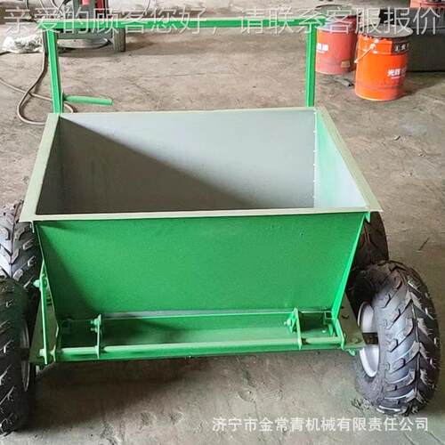 小型手推式坪造草充砂机足球场181冲草坪砂机四轮半自动人草坪铺