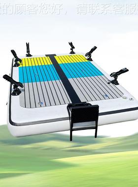 充气船橡式皮艇76725加厚钓鱼平台锋路冲舟折叠便亚携户外垂钓小