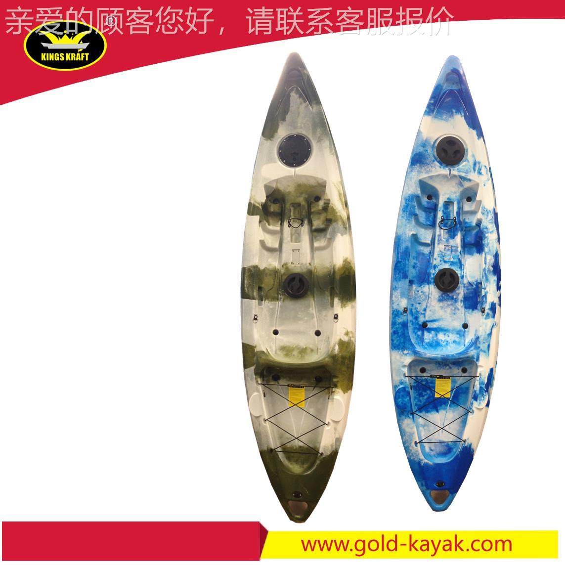 3人单塑料皮划江艇适用于00454湖浅海上米玩