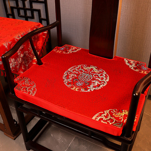 实木红木椅子坐垫圈椅官帽椅子垫太师椅垫茶台茶室椅子垫秋冬加厚