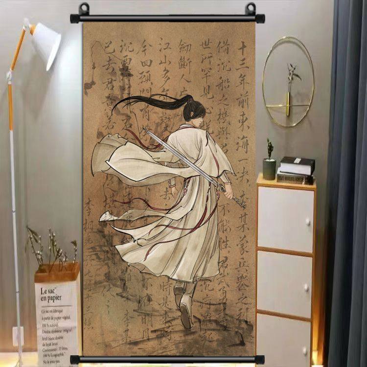莲花楼李相夷挂画像古风画卷成毅四顾门主装饰画客厅书房茶室