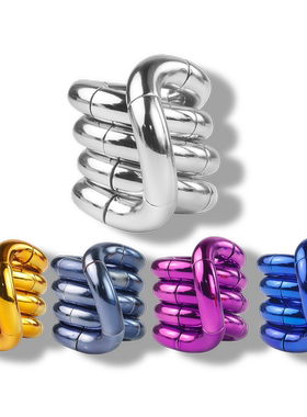 uniloop扭扭新款金属质感edc手指解压玩具捏捏黑科技焦虑放松女