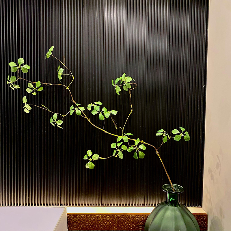 新中式禅意仿真观音莲叶家居摆件