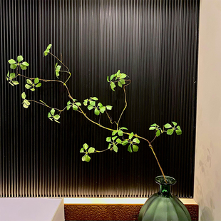 仿真绿植观音莲叶花藤中式禅意桌面摆件样板间家居客厅假植物装饰
