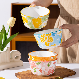 碗吃饭家用饭碗新款2025碗盘套装盘子碗陶瓷餐具炖蛋整套家庭装