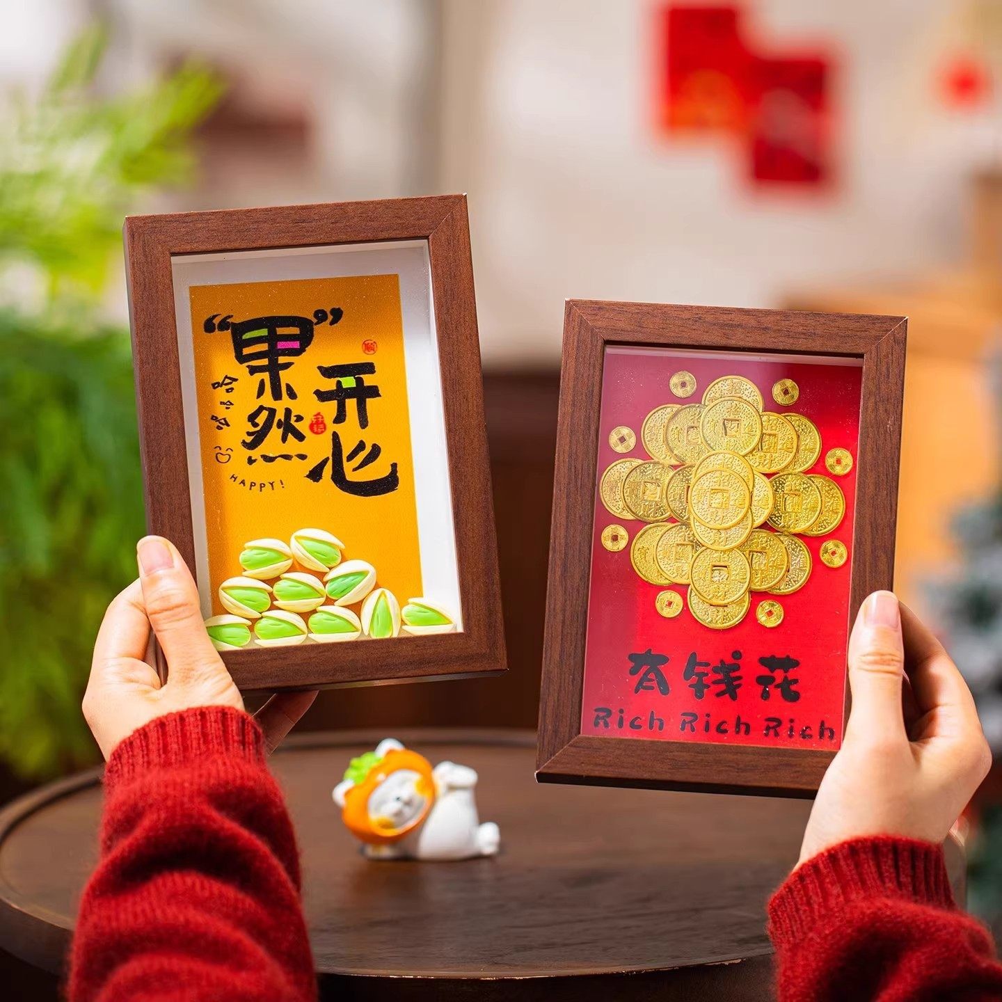 2026新年相框小摆件马年玄关福字装饰画春节桌面客厅过年氛围布置,家居饰品,桌面摆台画,淘宝优惠券,粉丝福利购,淘宝优惠卷