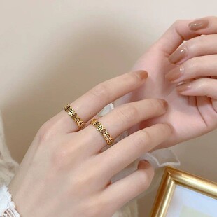 桐语精选好物钱串子戒指香港正品纯沙金铜钱食指环轻奢钱多多对戒