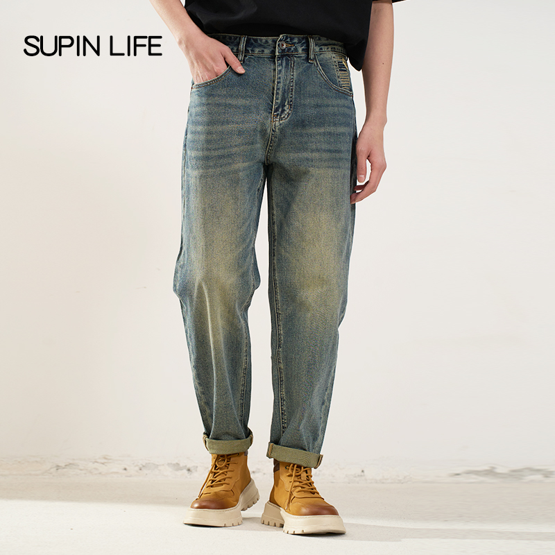 【SUPIN LIFE】25年春季新款牛仔裤SPBZK511135AM-SPBZK511135AM1