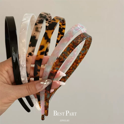 复古醋酸发箍女不夹耳骨眼镜头箍新款气质发卡百搭发捆头饰发饰