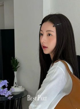 宅女同款简约百搭水钻发夹鸭嘴夹一字夹刘海夹两侧边夹侧边发卡女