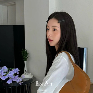宅女同款简约百搭水钻发夹鸭嘴夹一字夹刘海夹两侧边夹侧边发卡女