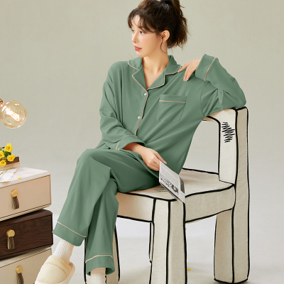 冬季睡衣女德绒保暖长袖家居服