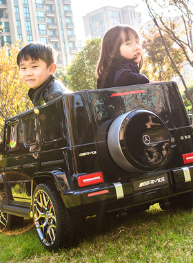奔驰大g儿童电动车四轮越野车双人超大宝宝婴儿玩具车遥控可坐人