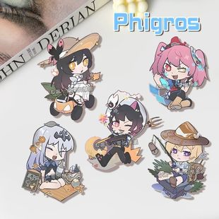 phigros胸针鸠iga徽章书包挂件钥匙扣动漫礼物学生可爱饰品同学礼