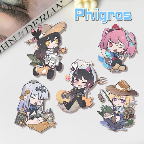phigros胸针鸠iga徽章书包挂件钥匙扣动漫礼物学生可爱饰品同学礼
